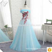 OY083 Puff Ball Gown Princess Dresses Light Blue Coral Tulle Skirt Latest Bridal Wedding Gowns Real Picture 2017